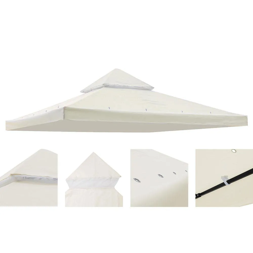 TheLAShop 10x10 ft Gazebo 2-Tier Replacement Canopy